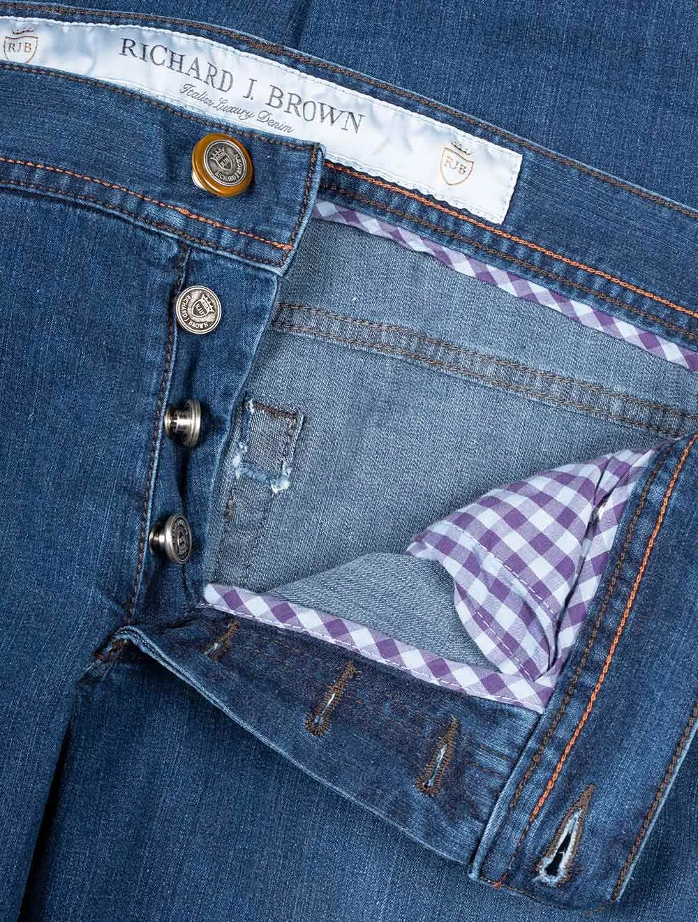 Rising Sun Japanische Denim-Jeans Blau