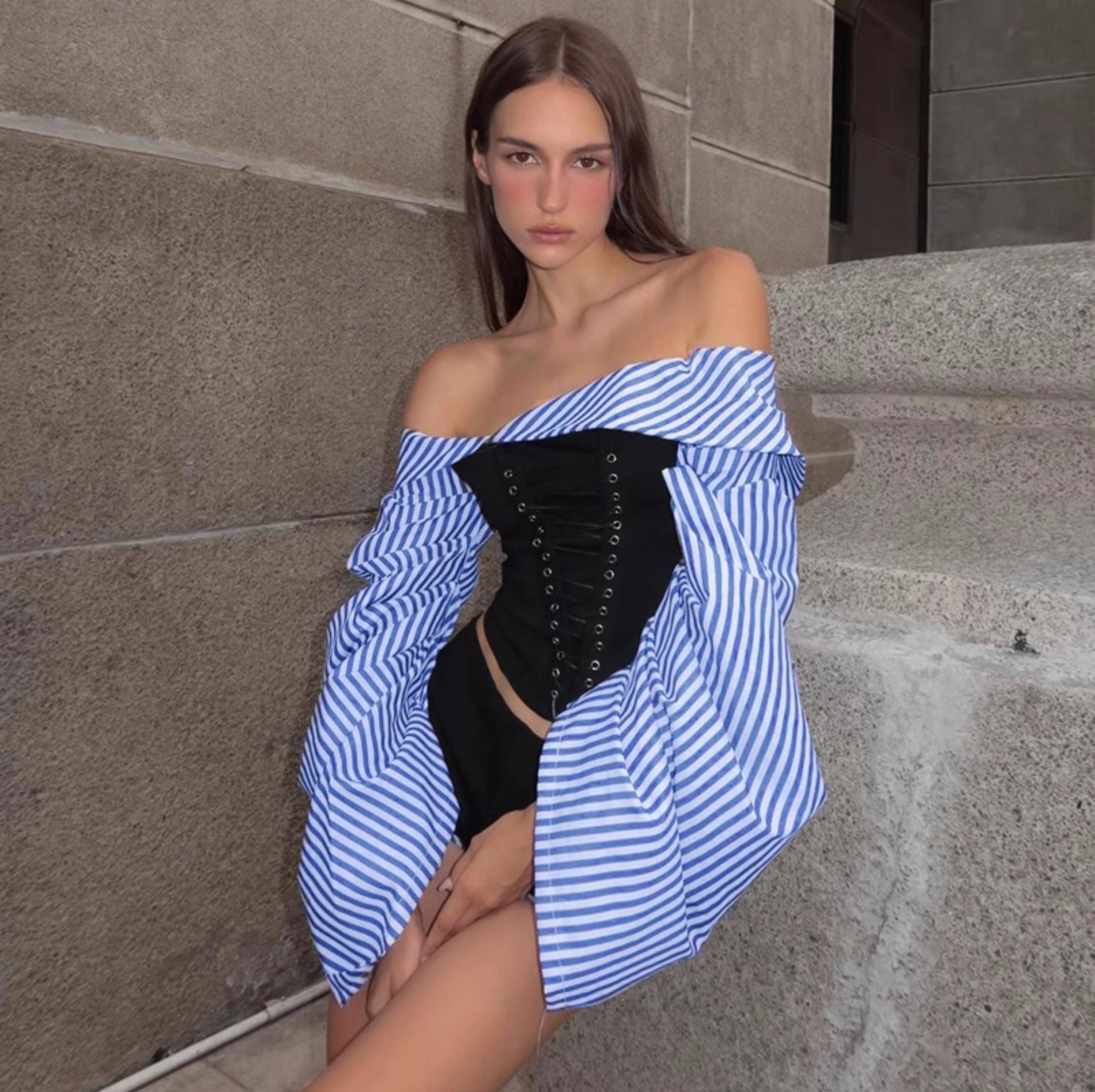 Rocio Striped Two-Piece Set