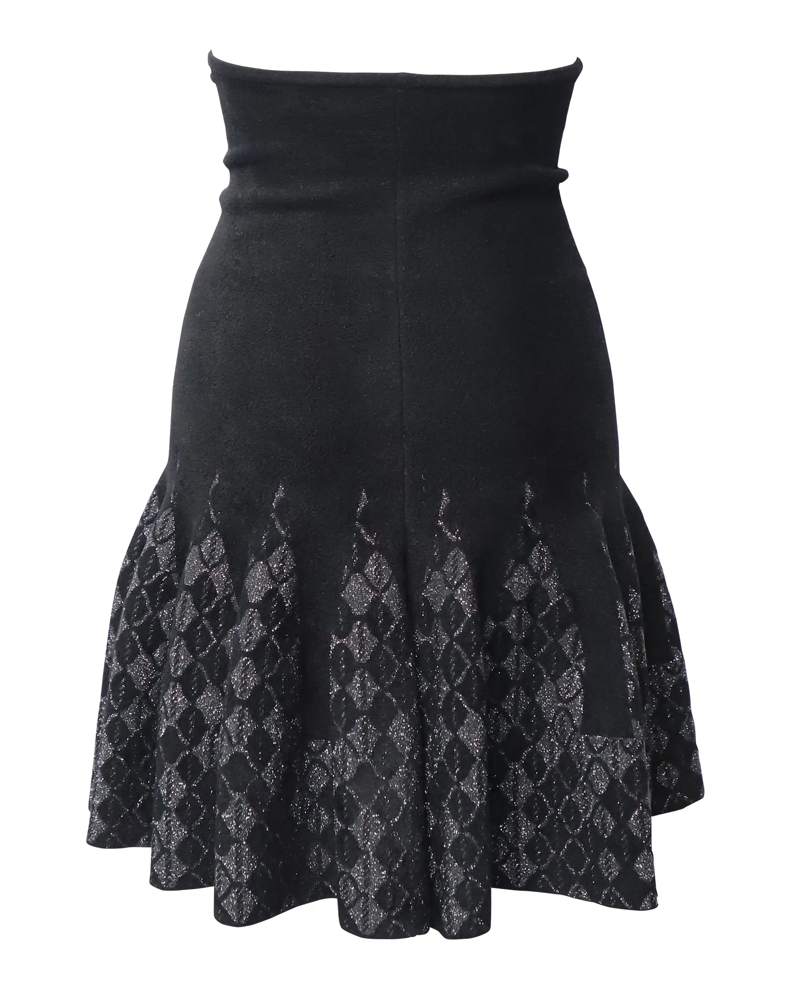 Roland Mouret Rüschenrock in schwarzer Viskose