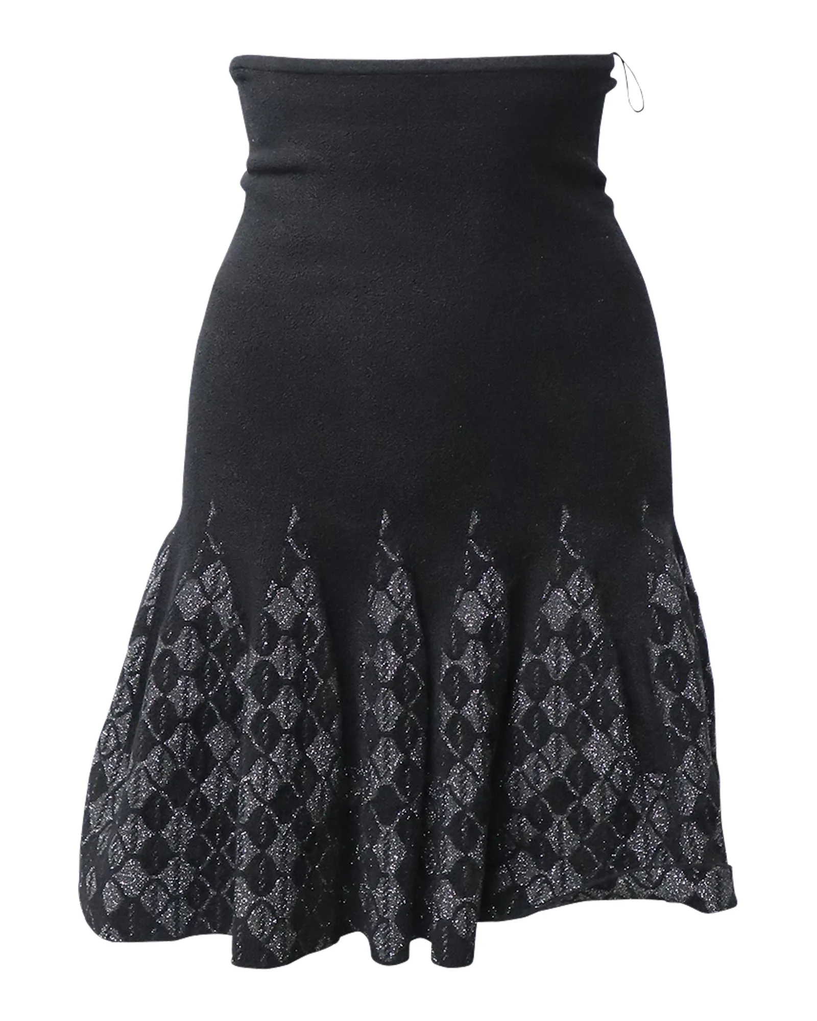 Roland Mouret Rüschenrock in schwarzer Viskose