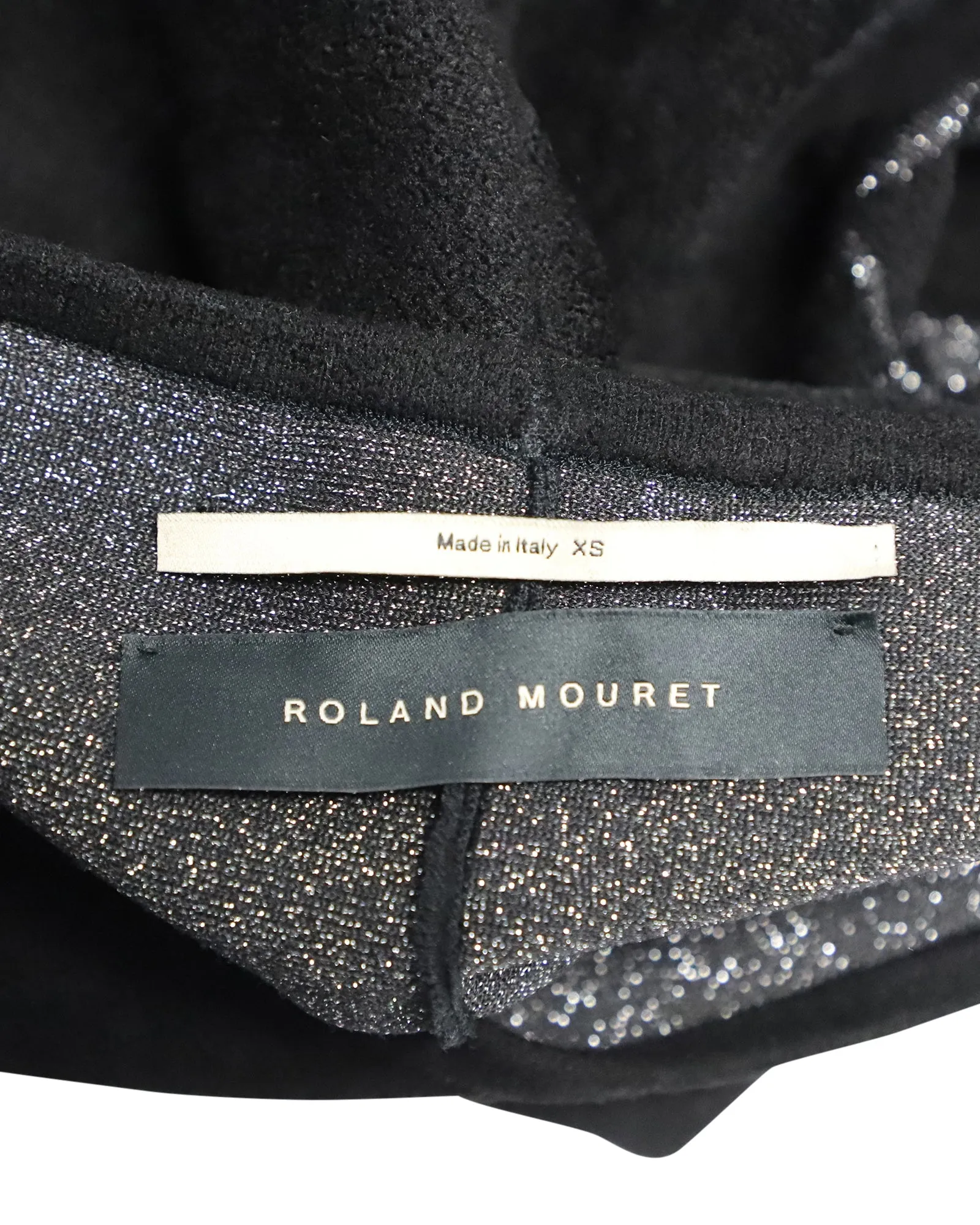 Roland Mouret Rüschenrock in schwarzer Viskose