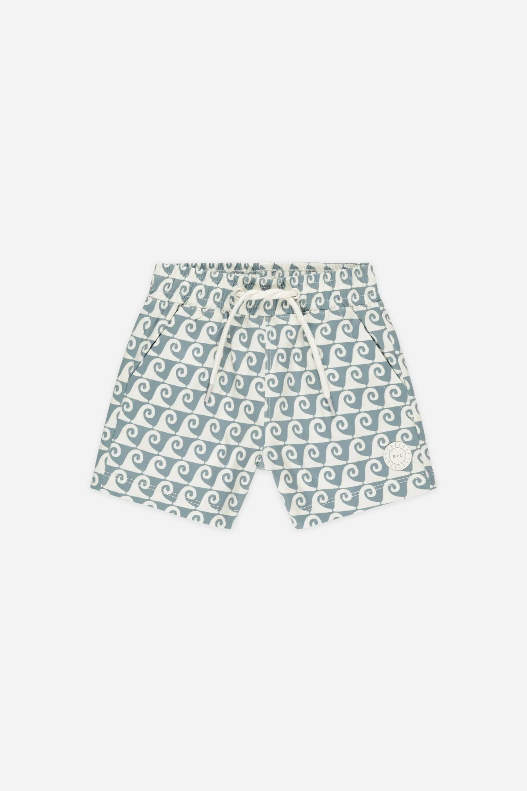 Rylee   Cru Babykids Kinder-Badeshorts | Wellen