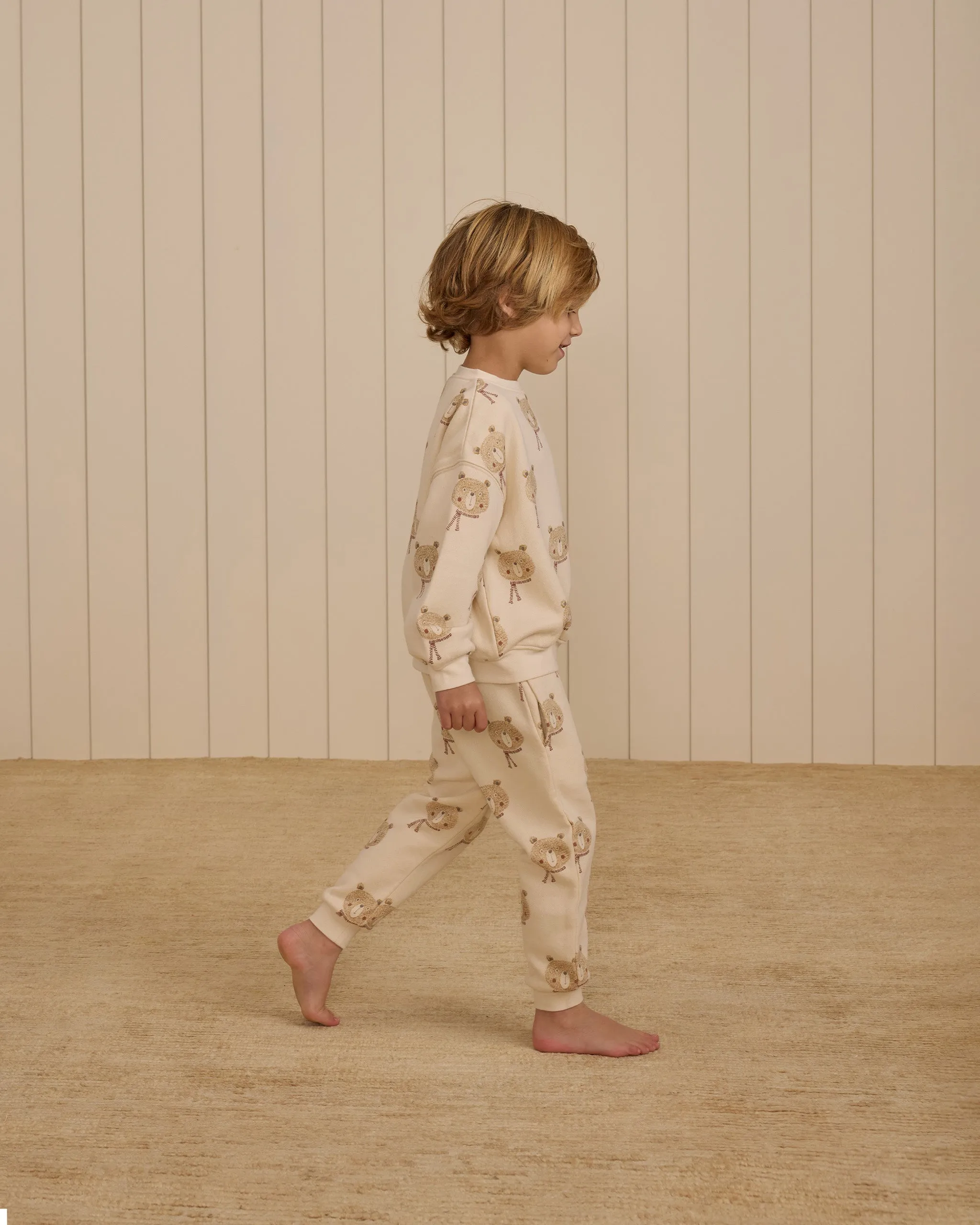 Rylee   Cru Babykids Entspanntes Sweatshirt | Bären Natur