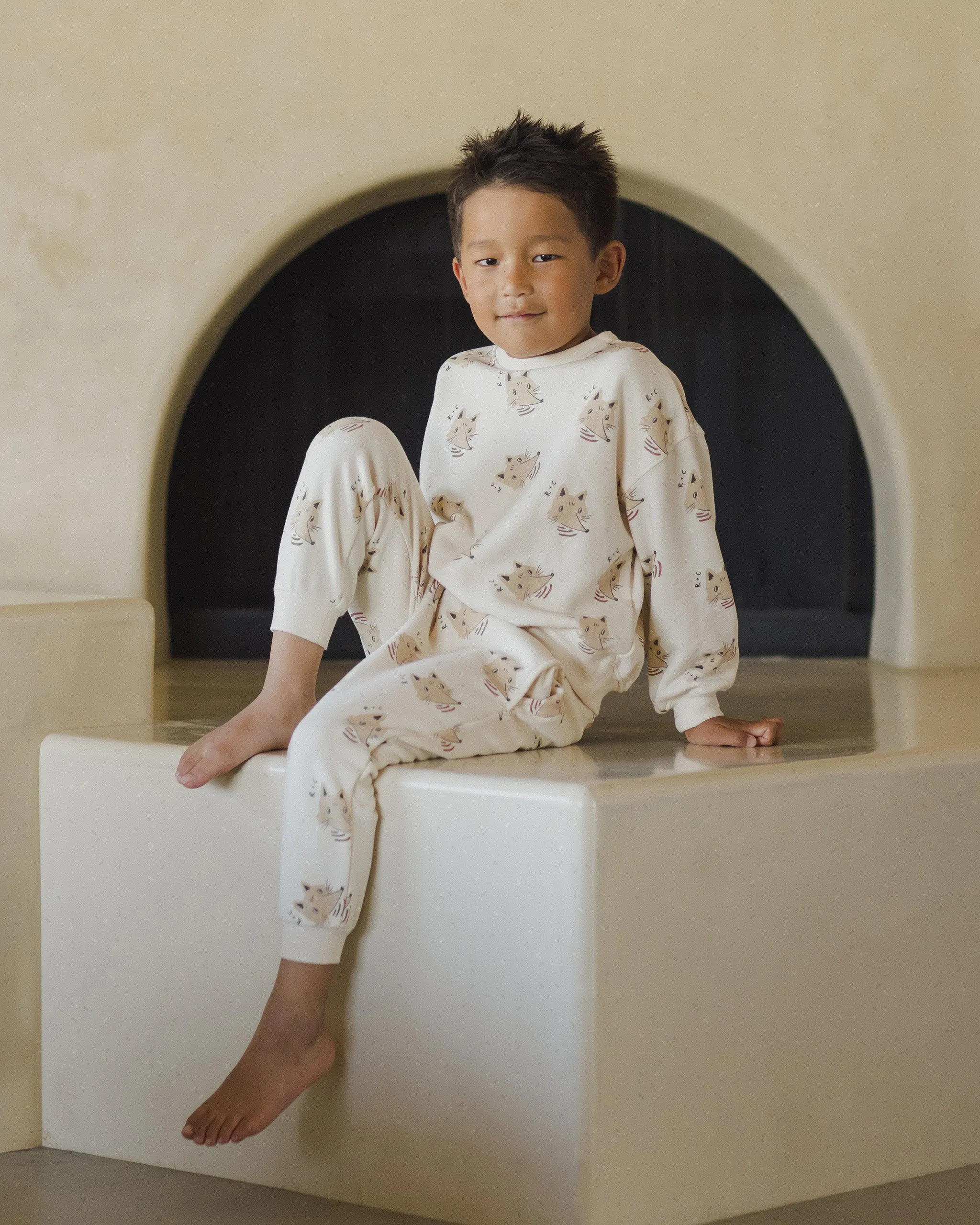 Rylee   Cru Babykids Entspanntes Sweatshirt | Kojote Natur