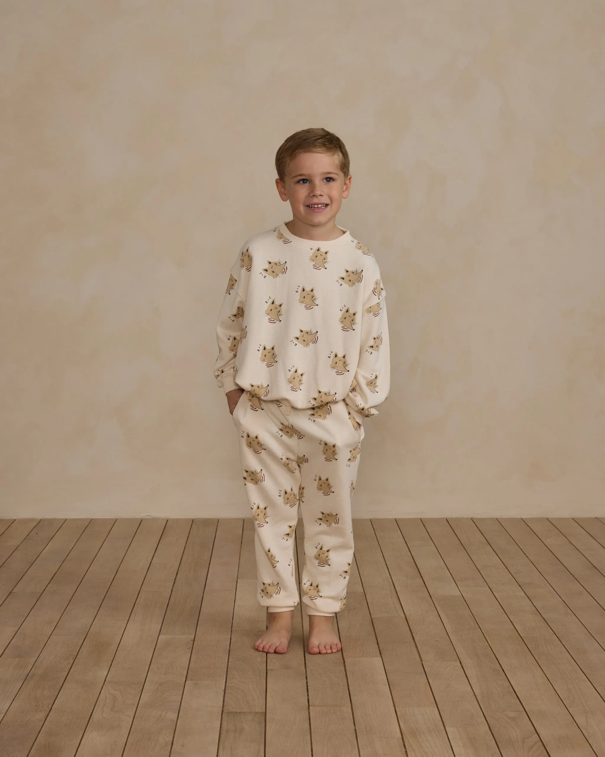 Rylee   Cru Babykids Entspanntes Sweatshirt | Kojote Natur