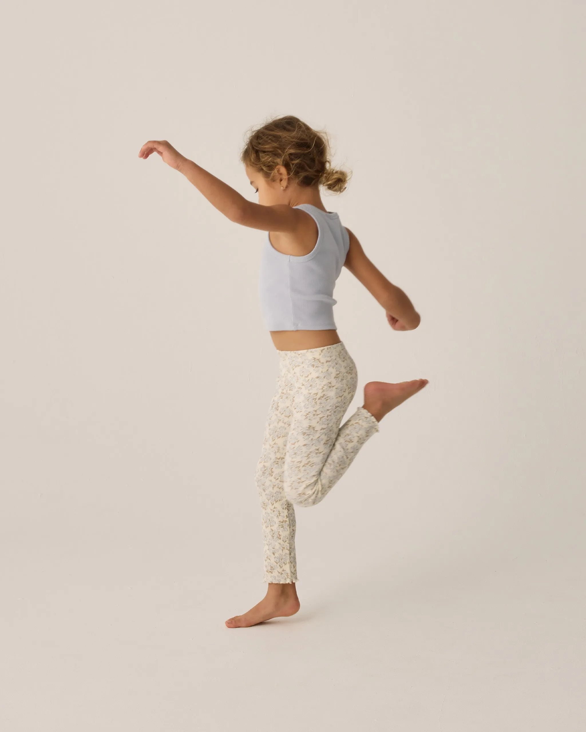 Rylee   Cru Babykids Rippen-Leggings-Set |Blau Ditsy