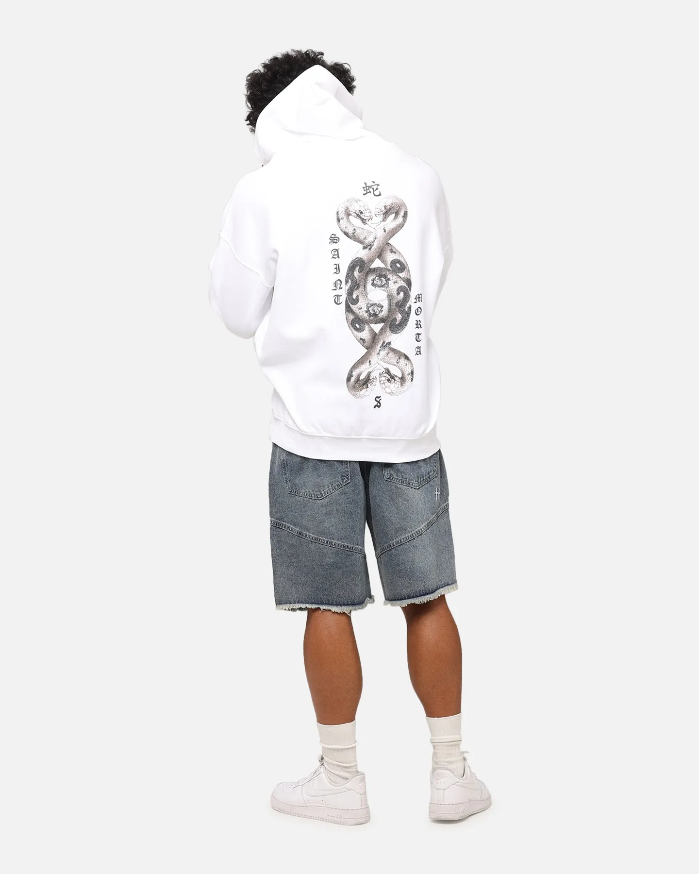 Saint Morta Verstrickung Hoodie Weiß