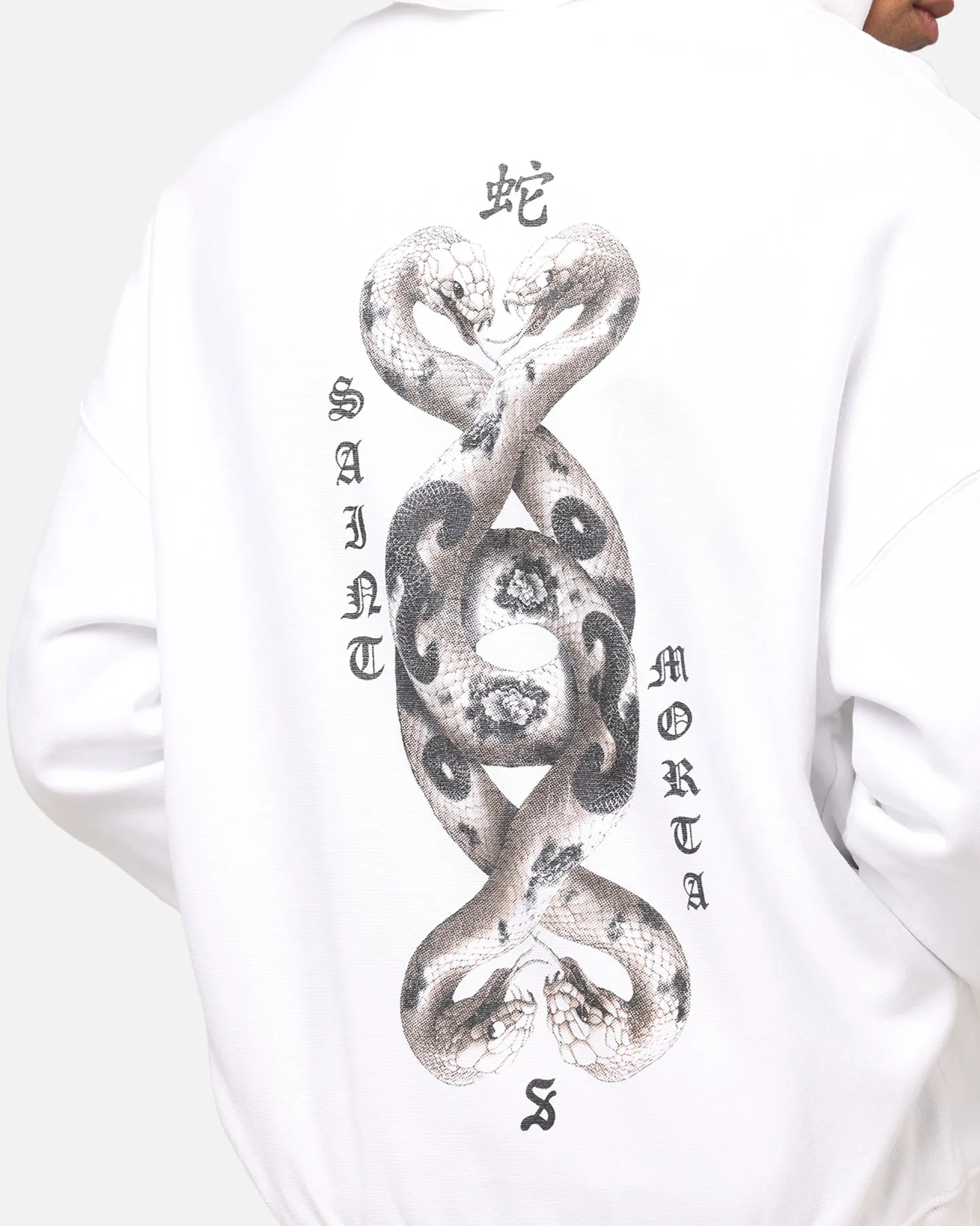 Saint Morta Verstrickung Hoodie Weiß