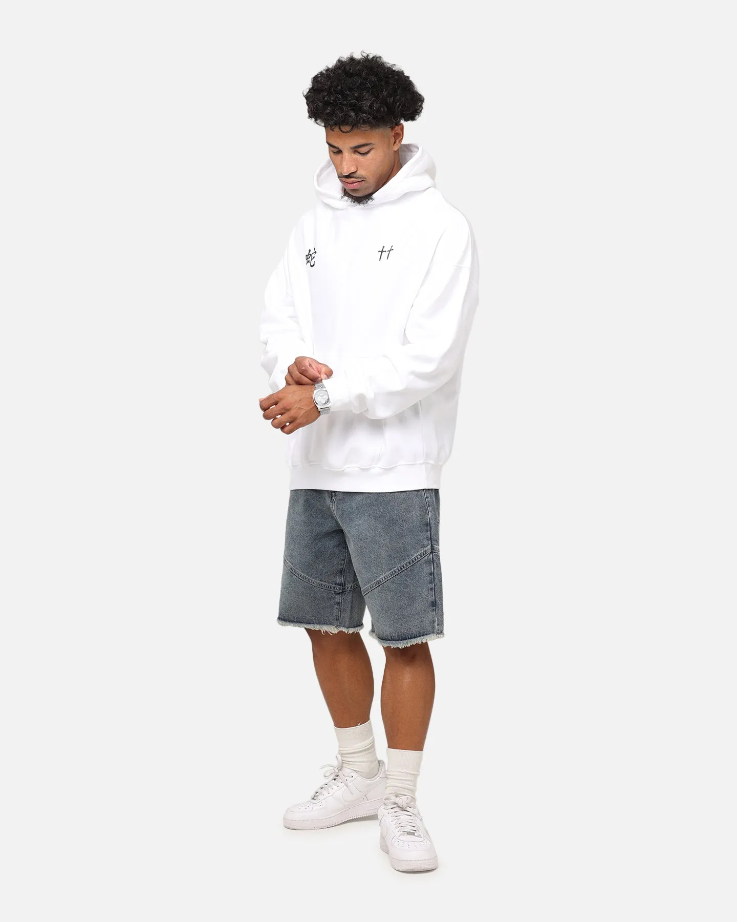 Saint Morta Verstrickung Hoodie Weiß