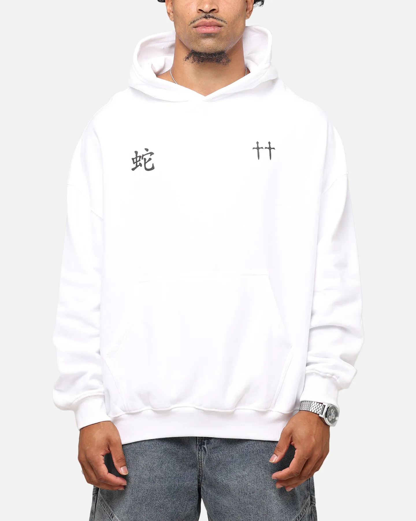 Saint Morta Verstrickung Hoodie Weiß