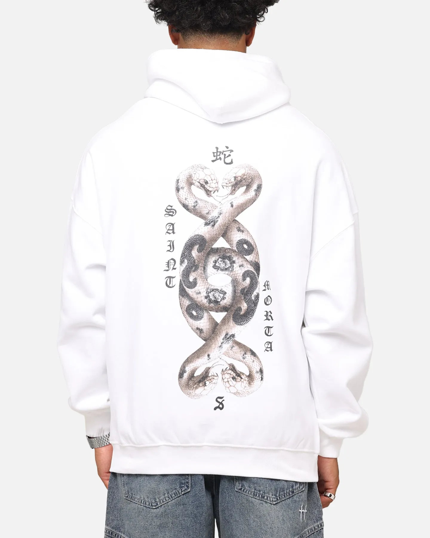 Saint Morta Verstrickung Hoodie Weiß