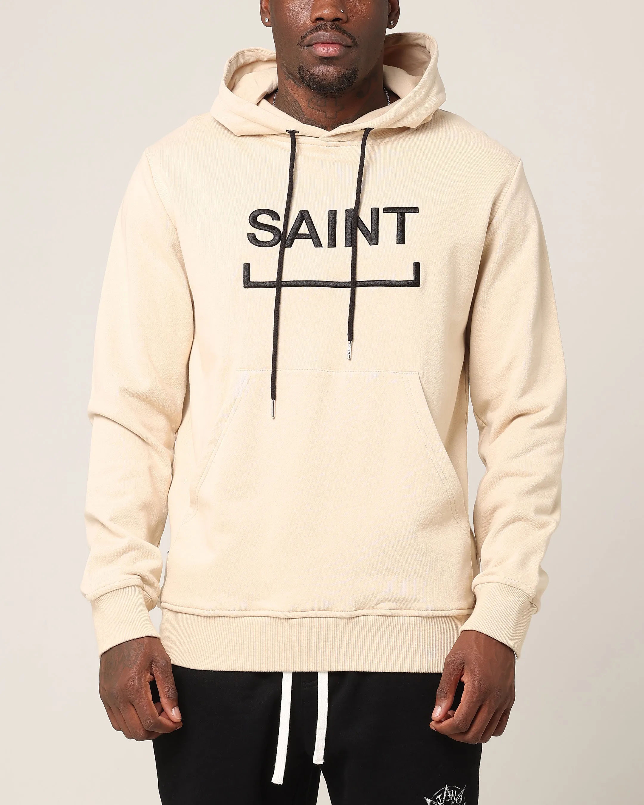 Saint Morta Herren Trophäen New Age Hoodie Stein/Schwarz
