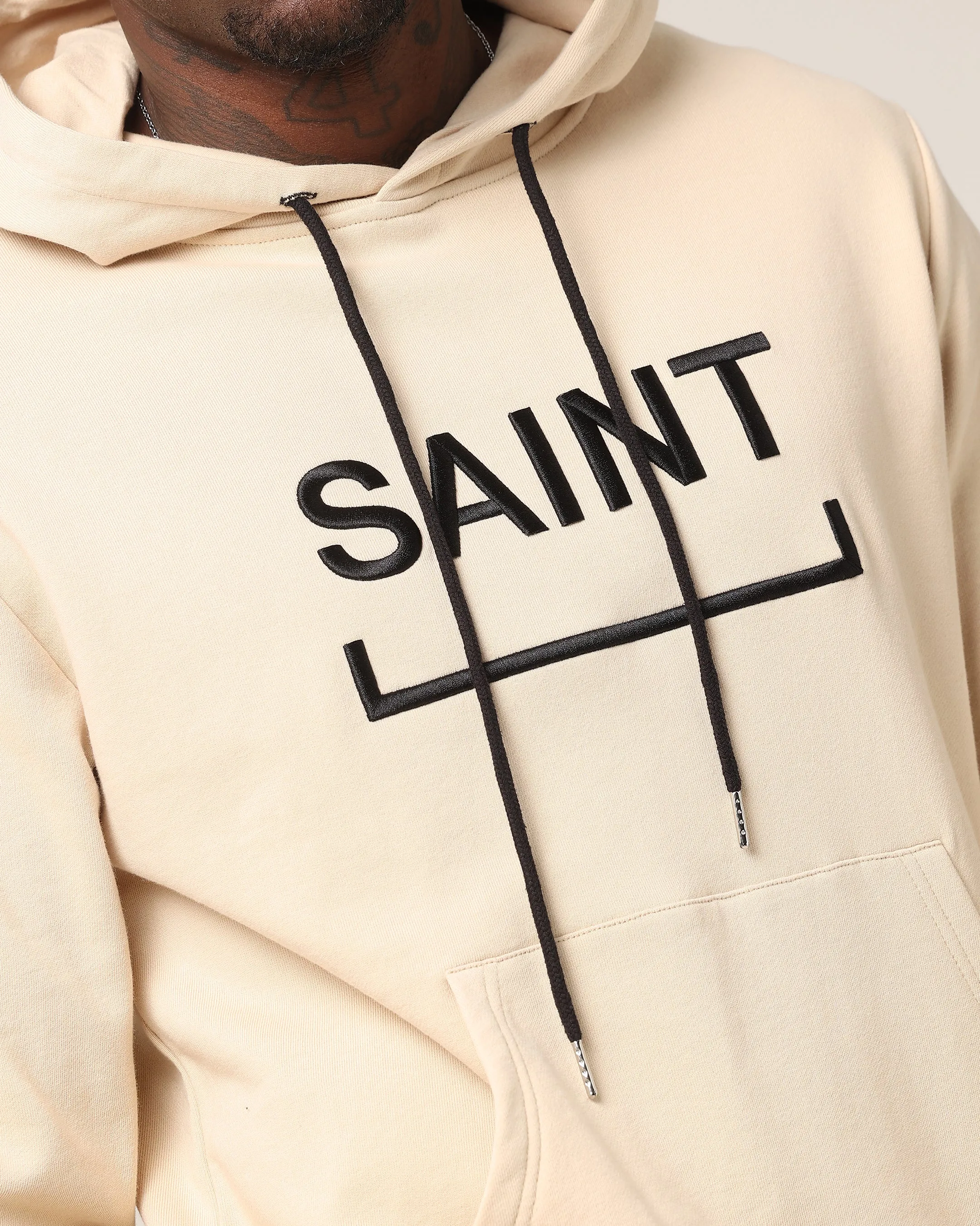 Saint Morta Herren Trophäen New Age Hoodie Stein/Schwarz