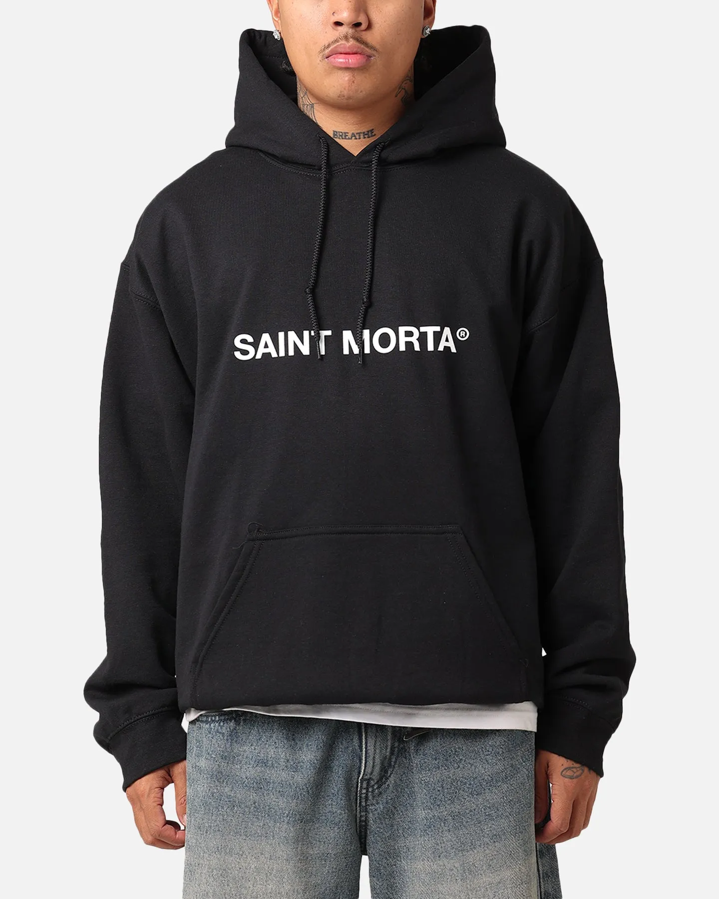 Saint Morta Offizielle Kapuzenpullover Schwarz/Weiß