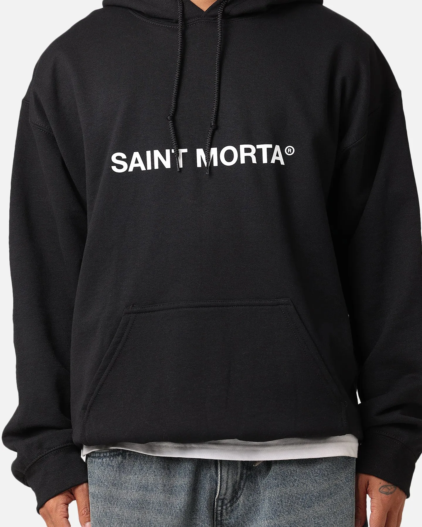 Saint Morta Offizielle Kapuzenpullover Schwarz/Weiß
