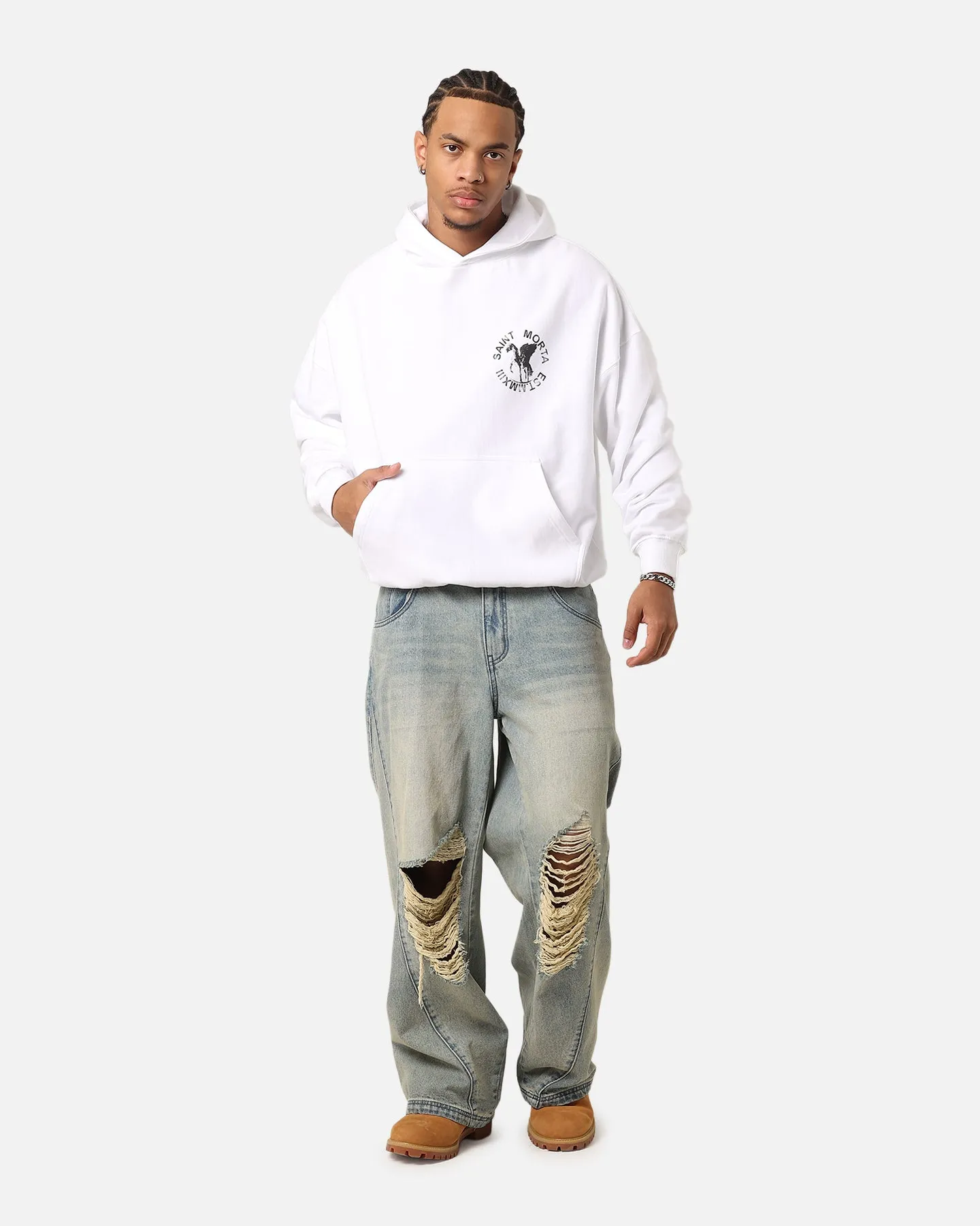 Saint Morta Pegasus Premium Kapuzenpullover Weiß