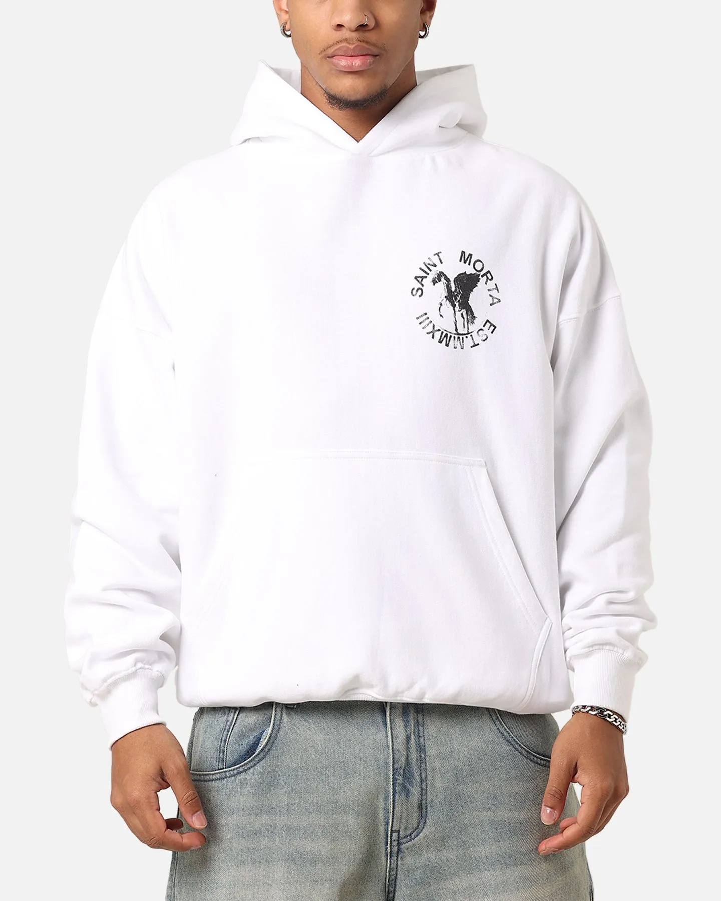 Saint Morta Pegasus Premium Kapuzenpullover Weiß