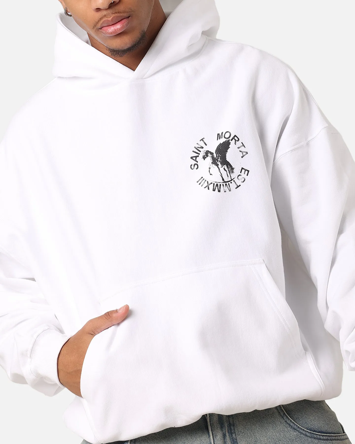 Saint Morta Pegasus Premium Kapuzenpullover Weiß
