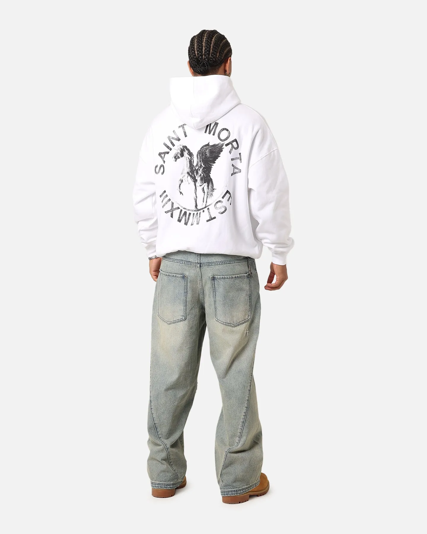 Saint Morta Pegasus Premium Kapuzenpullover Weiß