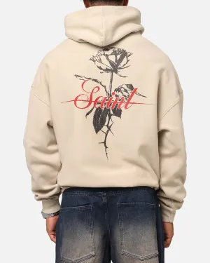 Saint Morta St Valentines Boxy Hoodie Stone