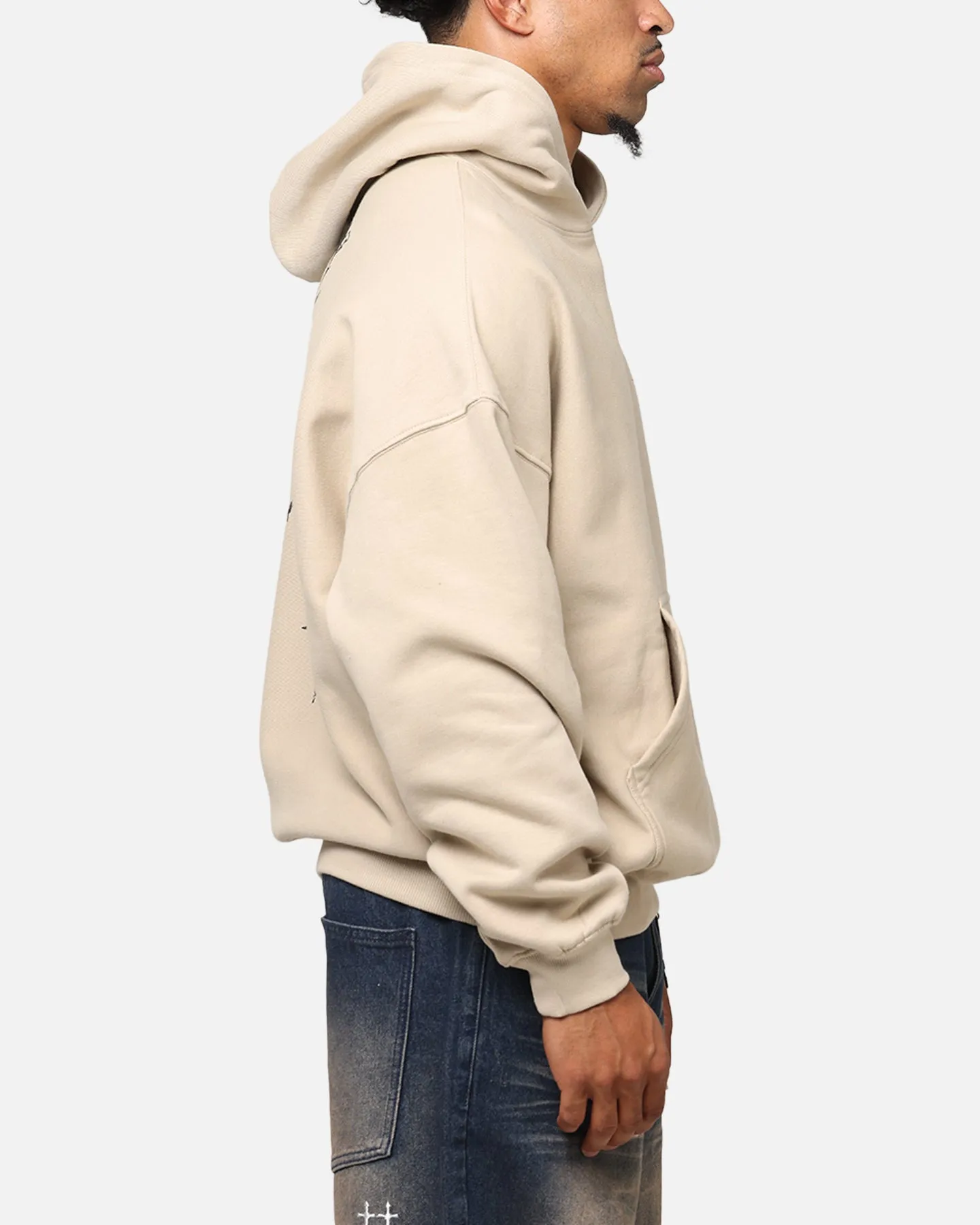 Saint Morta St Valentines Boxy Hoodie Stone