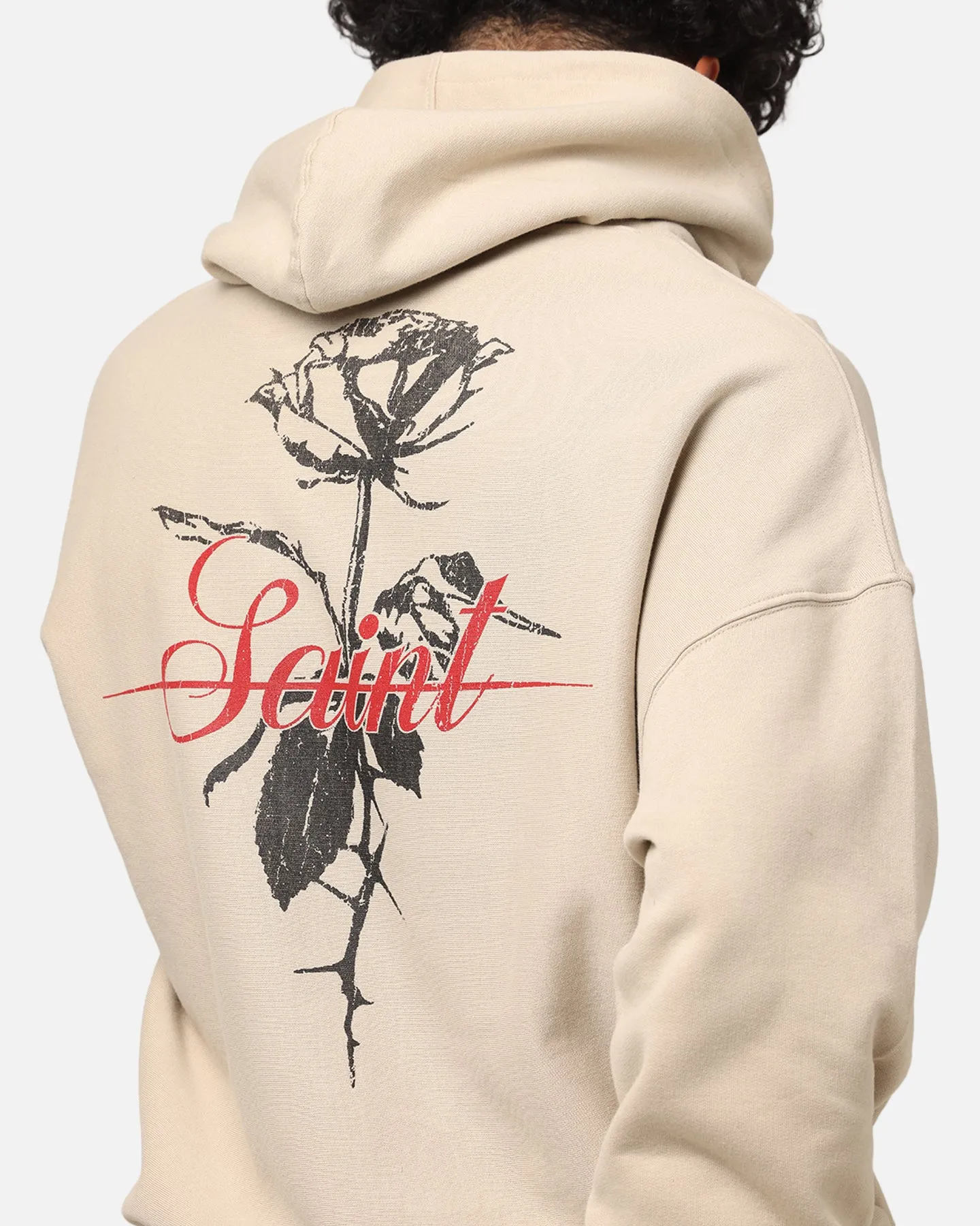 Saint Morta St Valentines Boxy Hoodie Stone
