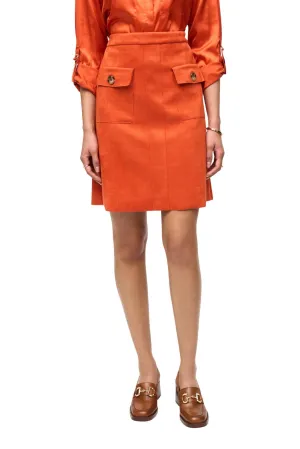 Scuba A Line Pull On Skirt In Lava