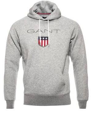 Shield Hoodie Grey Melange