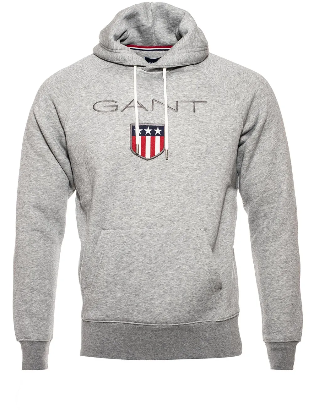 Shield Hoodie Grau Melange