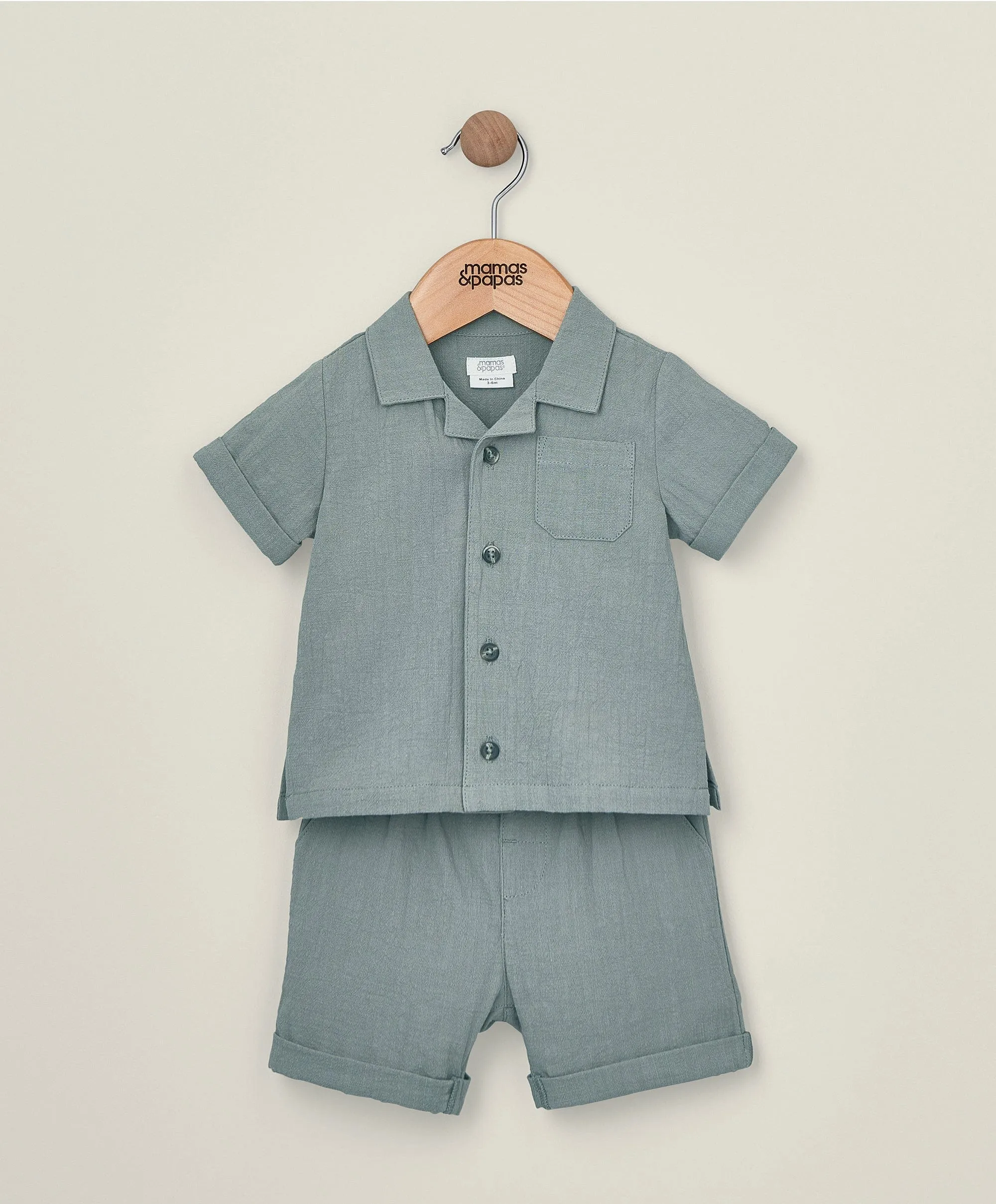 Shirt und Shorts Outfit-Set - Grün