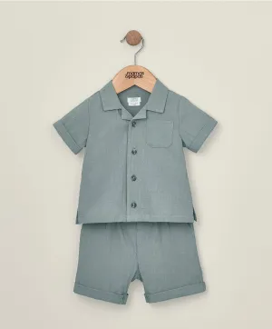 Shirt and Short Outfit Set - Green