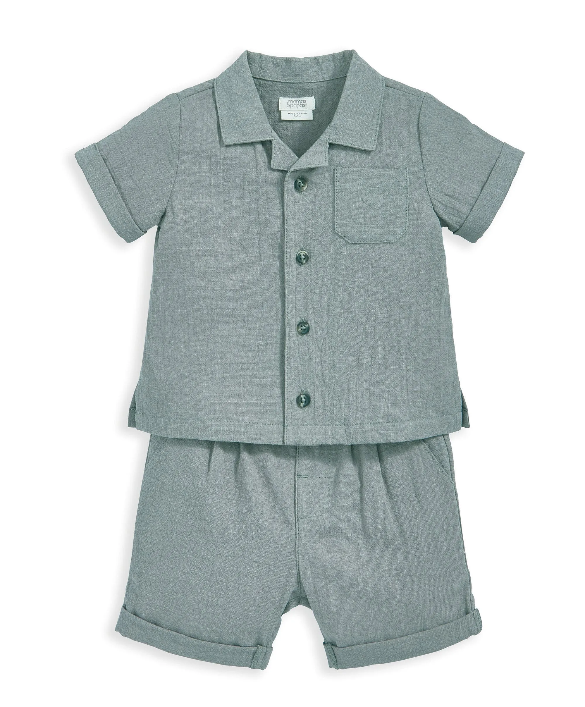 Shirt und Shorts Outfit-Set - Grün