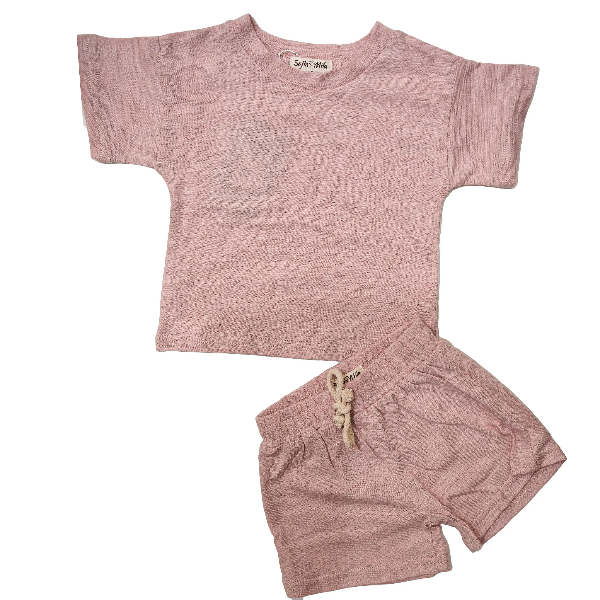 Gestreiftes Shirt & Shorts-Set für Kinder