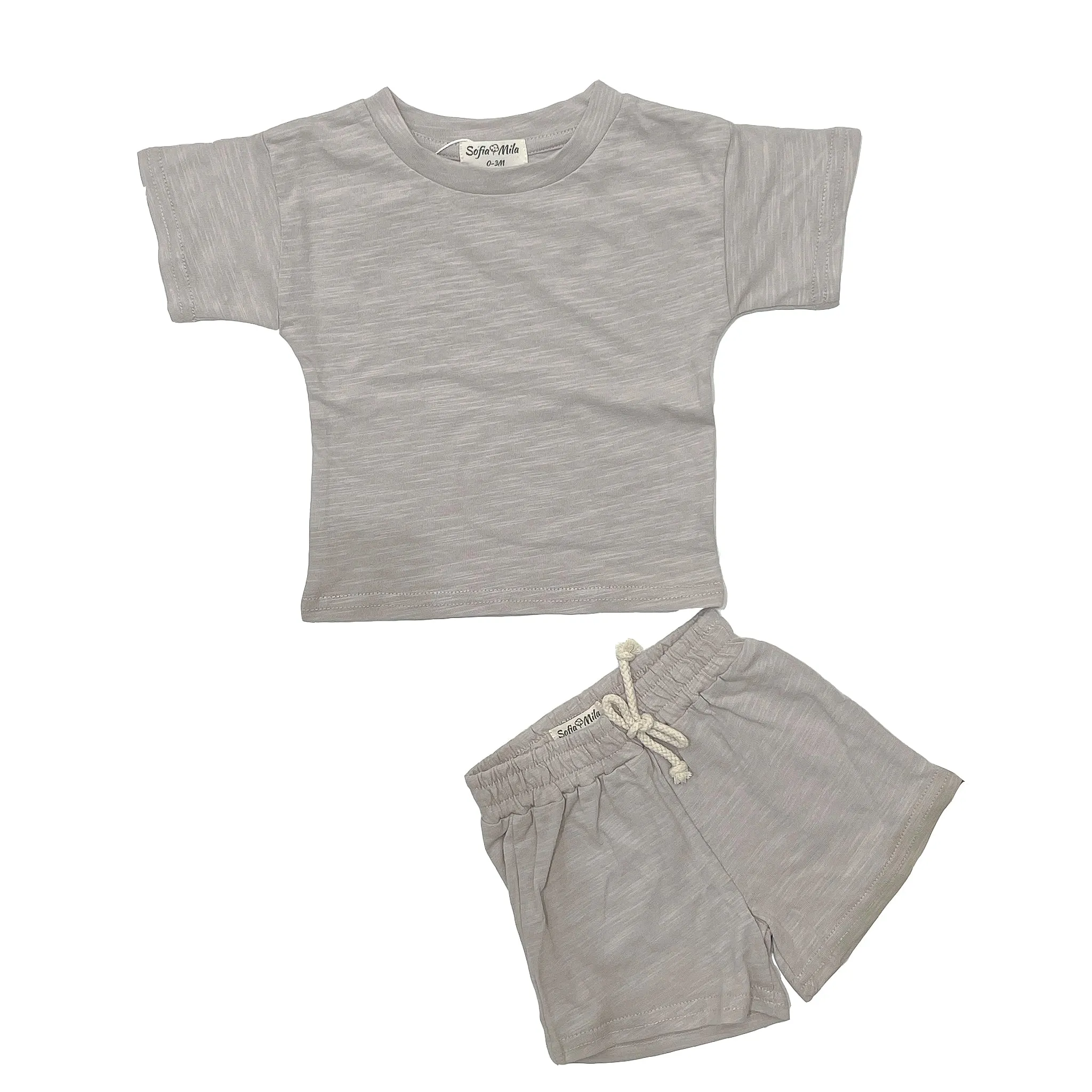 Gestreiftes Shirt & Shorts-Set für Kinder