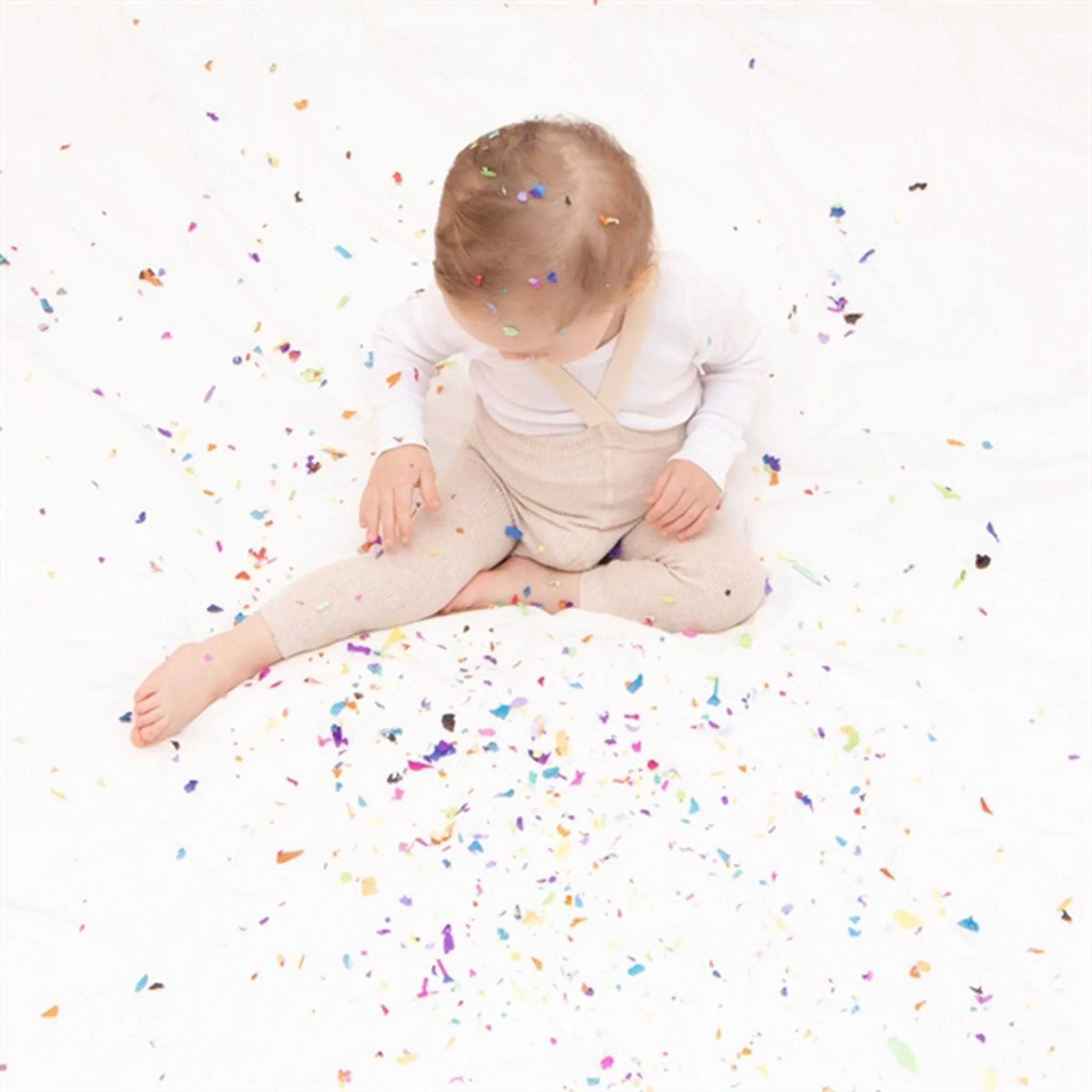 Silly Silas Wollige fußlose Strumpfhosen mit Hosenträgern Creme Mischung Babykids_Silly-Silas