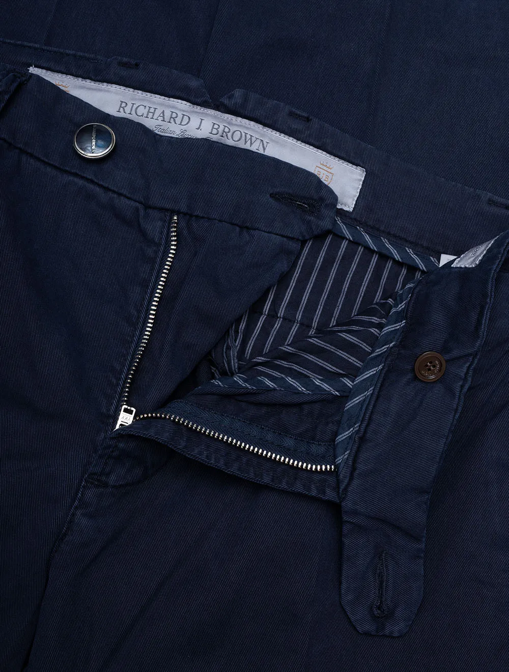 Singapore Denim Chino Marineblau