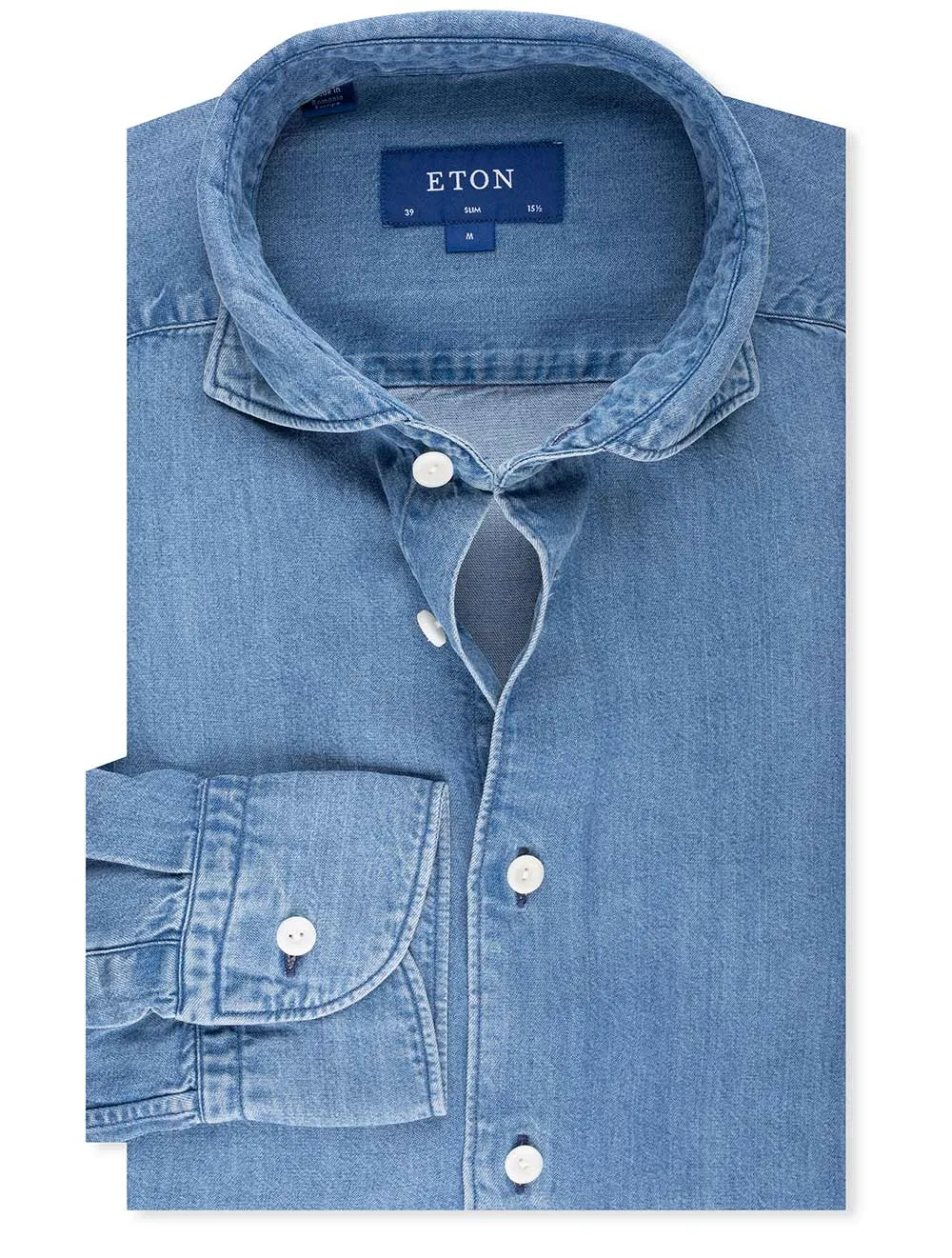 Schlankes Denim-Hemd Denim