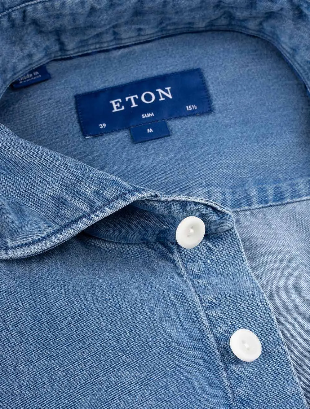 Schlankes Denim-Hemd Denim