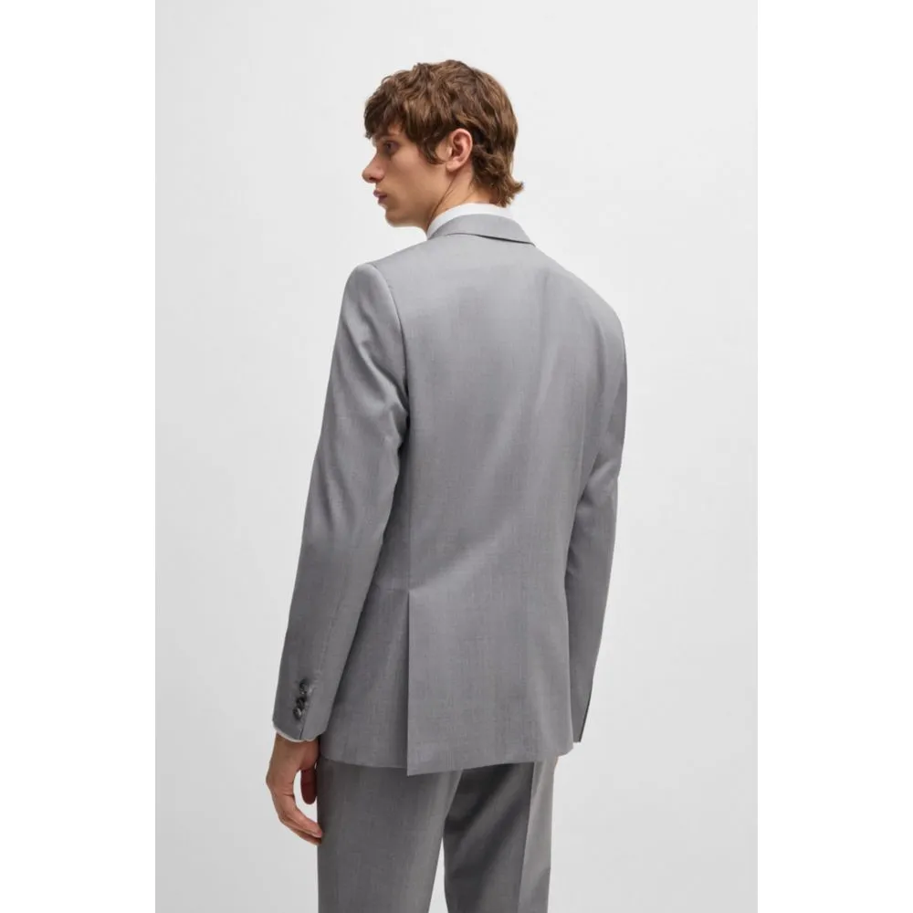 Slim-Fit-Anzug aus performanter Woll-Serge