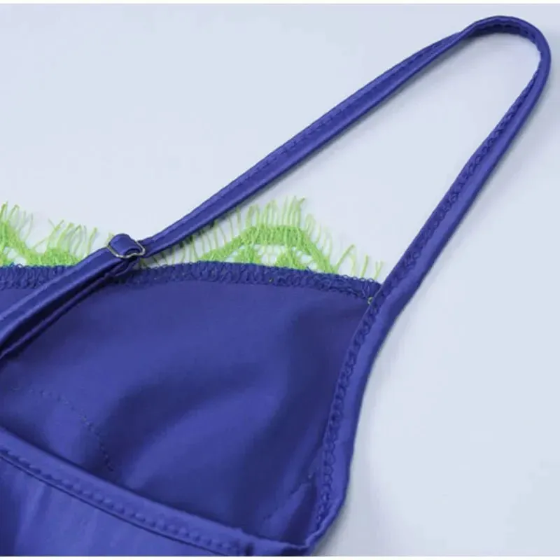 Slipkleid mit Spitzendetail