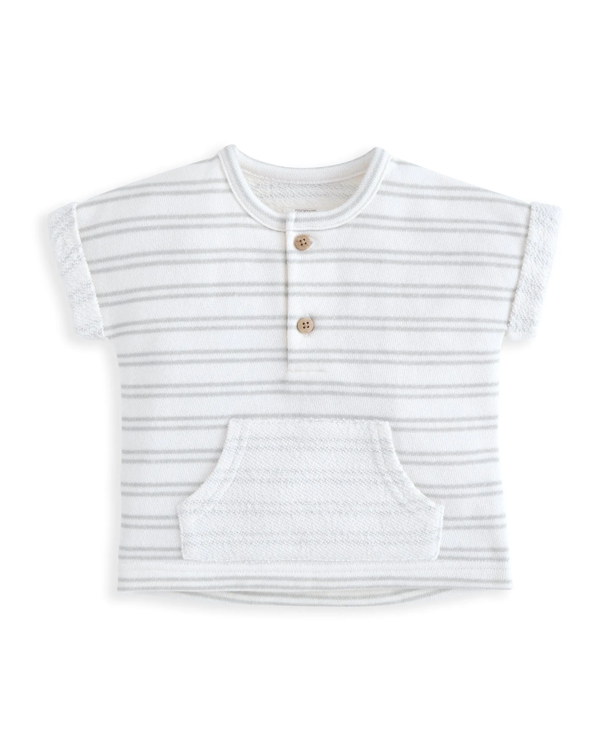 Bequemes T-Shirt & Shorts-Set (2-teilig) - Streifenprint