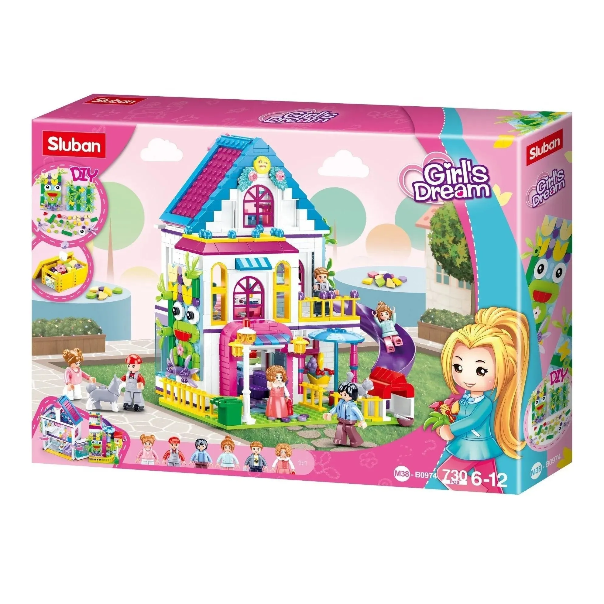 Sluban Toys Sluban | Mädchentraum - Villa - 727 Teile