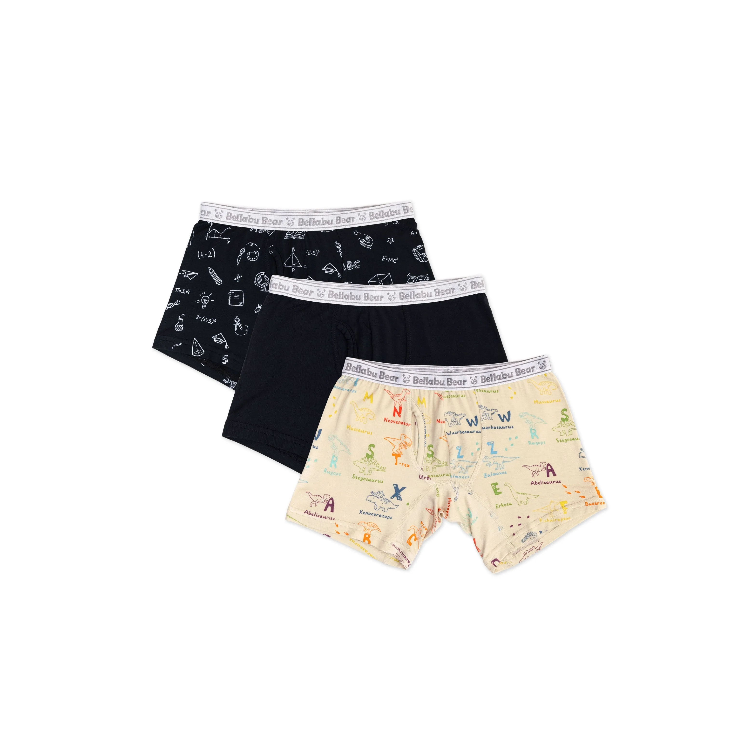 Smarty Pants Bamboo Jungen-Boxershorts Unterwäsche 3er-Pack Babykids_Bellabu-Bär