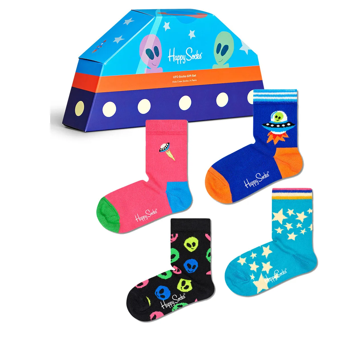 Raumfahrt-Crew-Socken Geschenkset 2 - 3 Jahre (4er Pack)