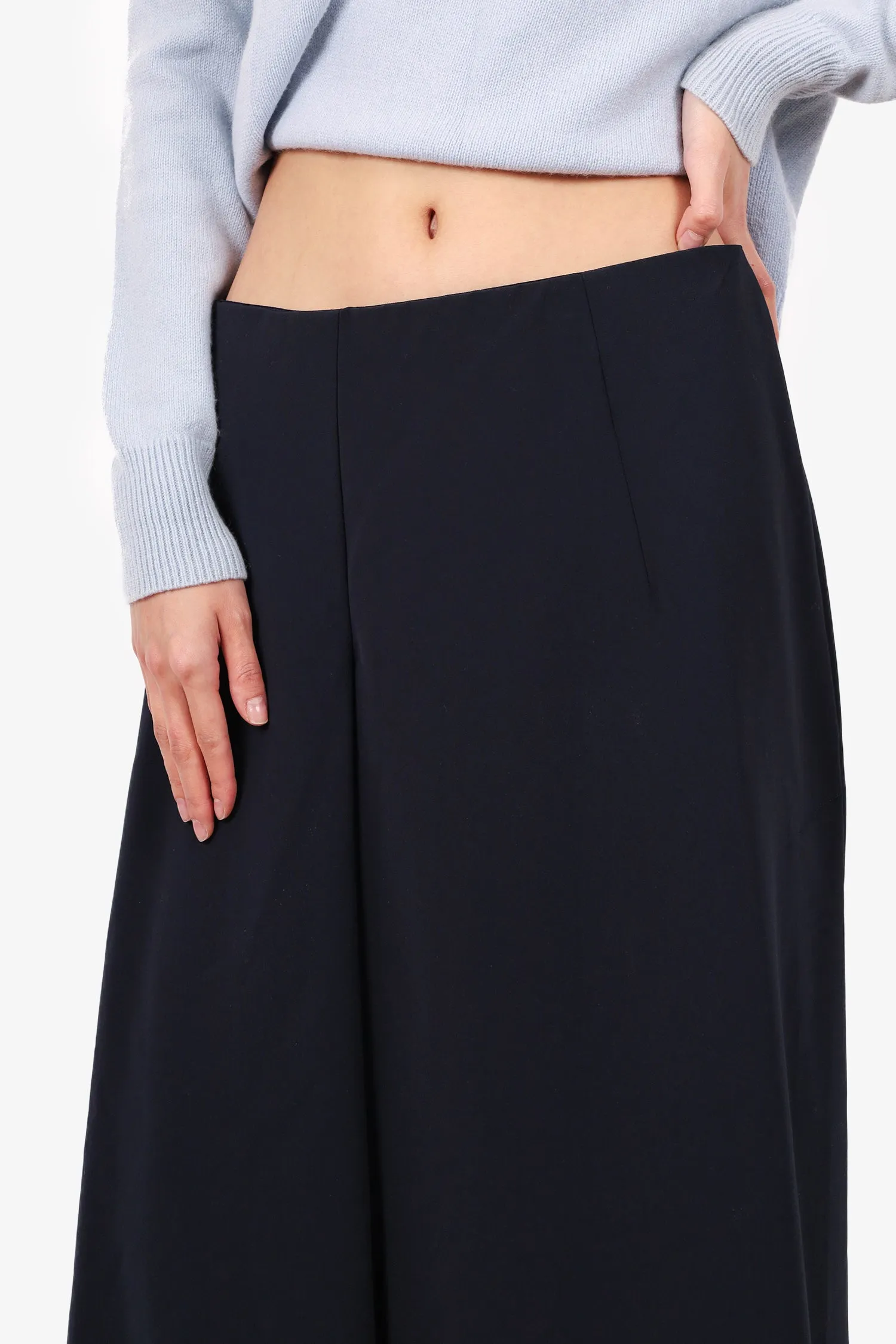Sportmax Marineblauer Kniebundrock Größe 42