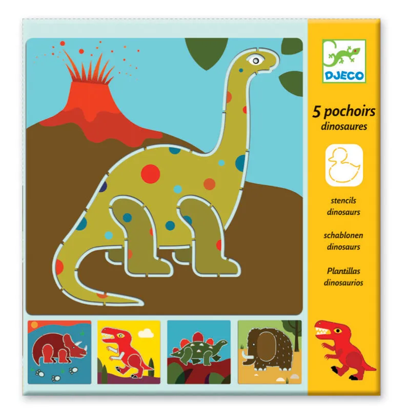 Schablonenset - Dinosaurier