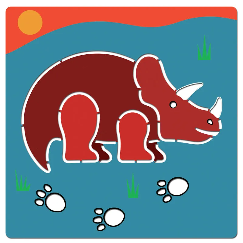 Schablonenset - Dinosaurier