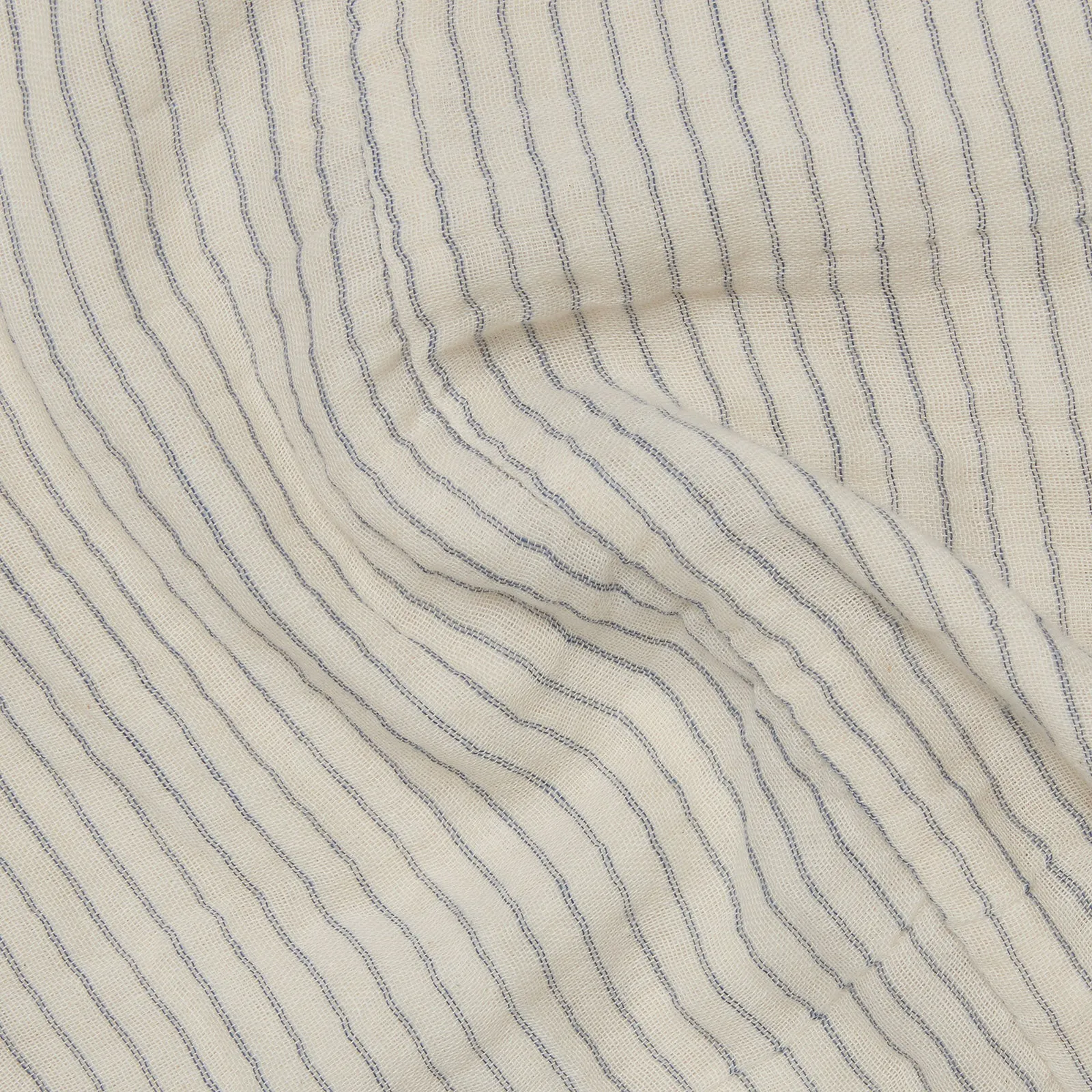 Gestreiftes Musselin-Kurzarmhemd