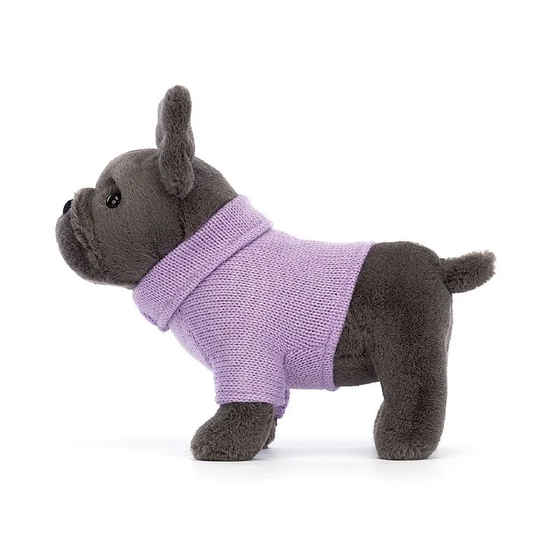 Pullover Französische Bulldogge Lila