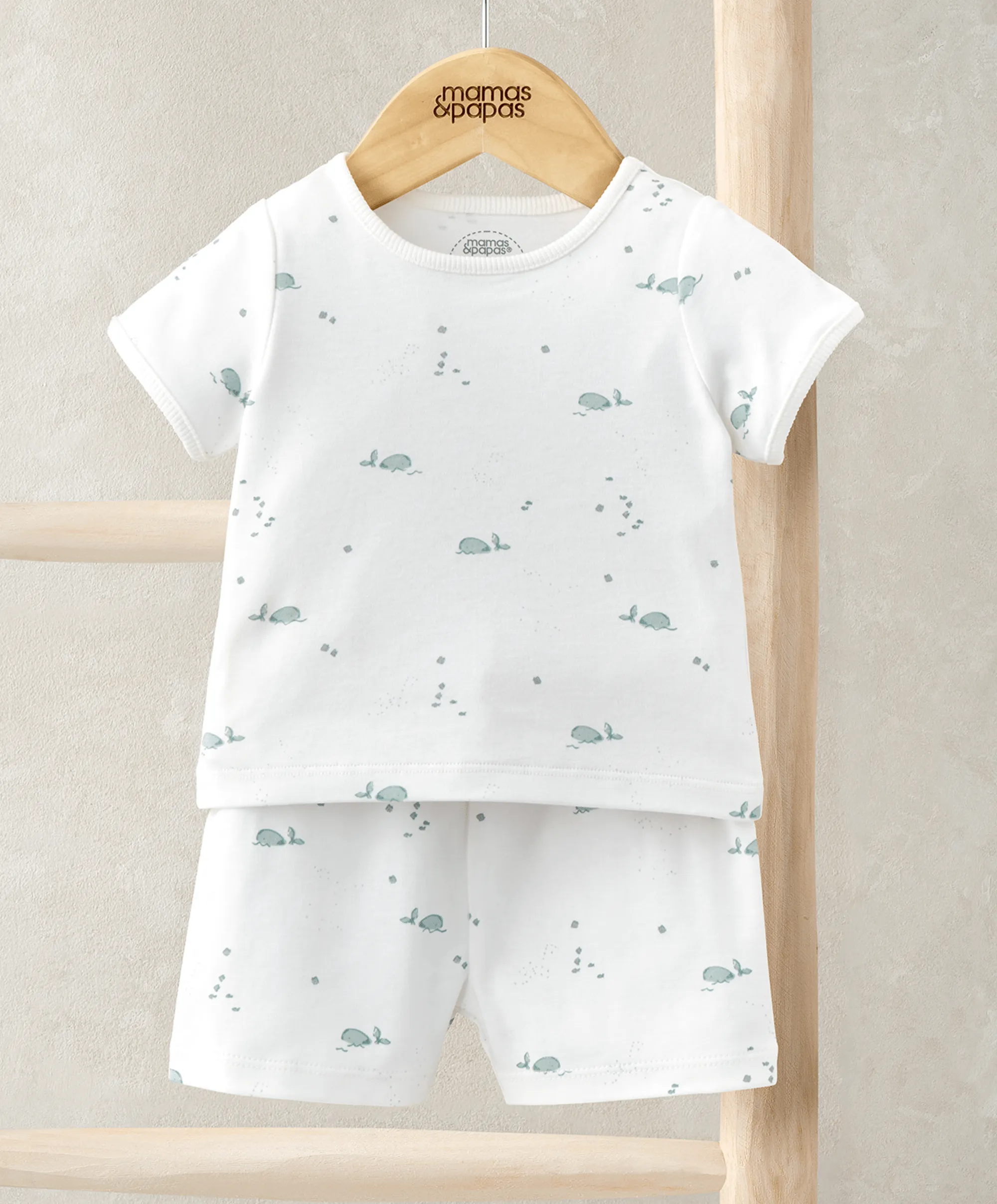 T-Shirt & Shorts Set (2-teilig) - Wal-Motiv Baby/Kinder Mamas & Papas
